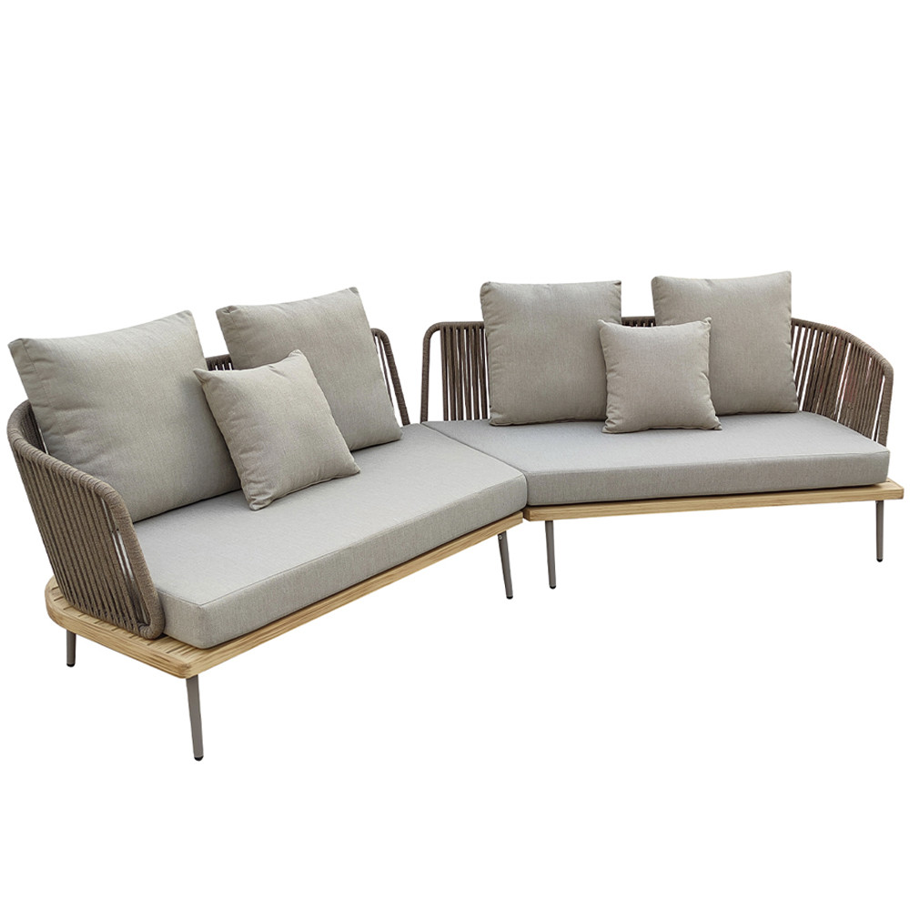 Диван садовый угловой Counter серый