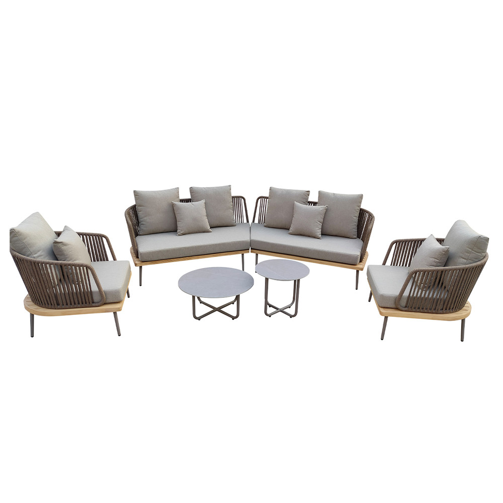 Диван садовый угловой Counter серый