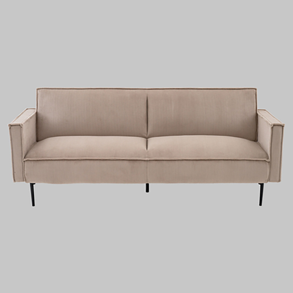 Диван современный вельветовый прямой Worcester Бежевый