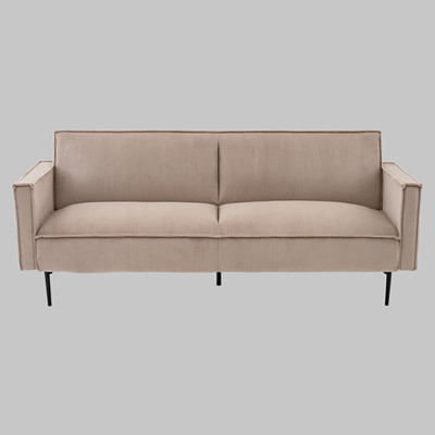 Диван современный вельветовый прямой Worcester Бежевый