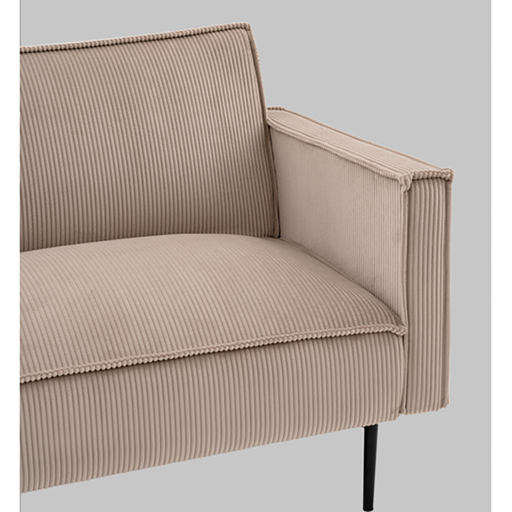 Диван современный вельветовый прямой Worcester Бежевый