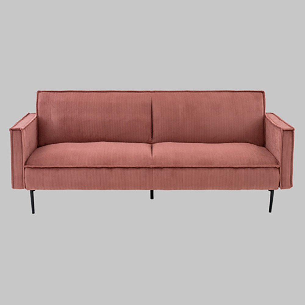 Диван современный вельветовый прямой Worcester Коралл