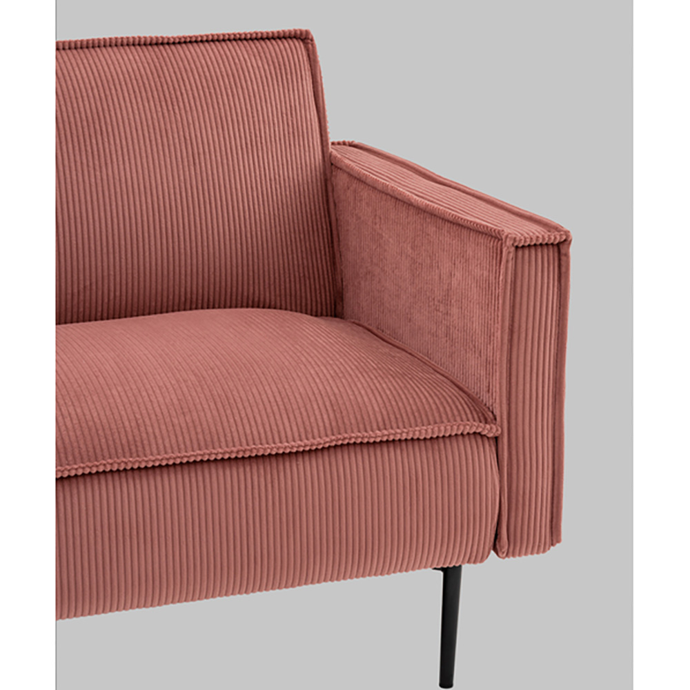 Диван современный вельветовый прямой Worcester Коралл