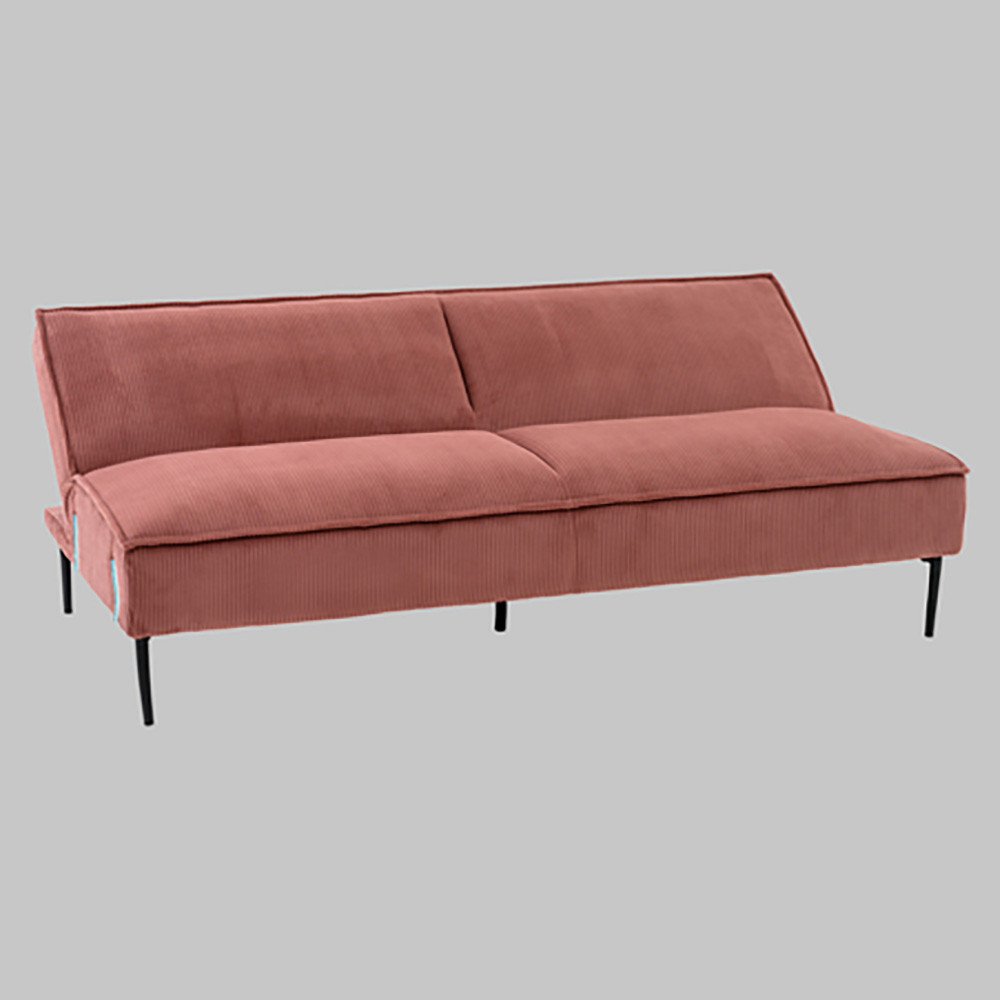 Диван современный вельветовый прямой Worcester Коралл