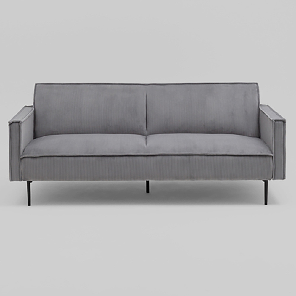 Диван современный вельветовый прямой Worcester Серый