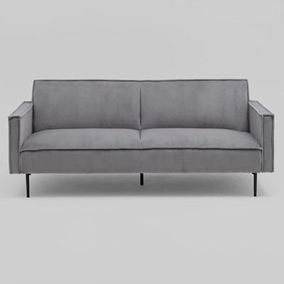 Диван современный вельветовый прямой Worcester Серый