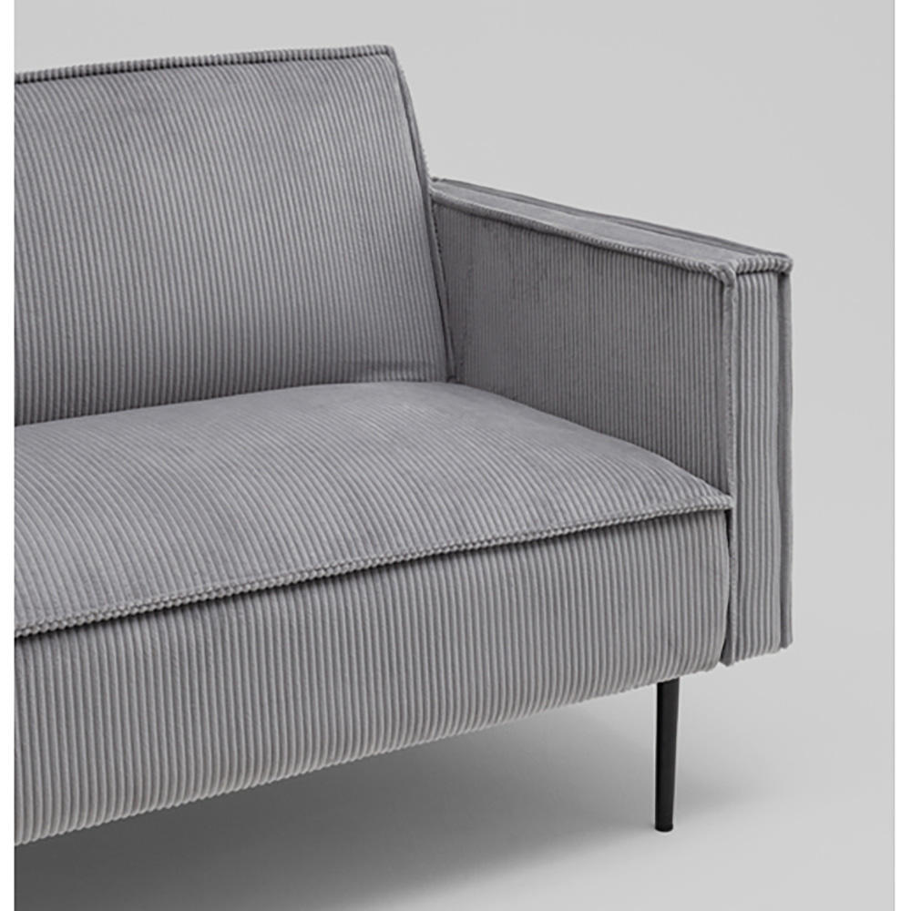 Диван современный вельветовый прямой Worcester Серый