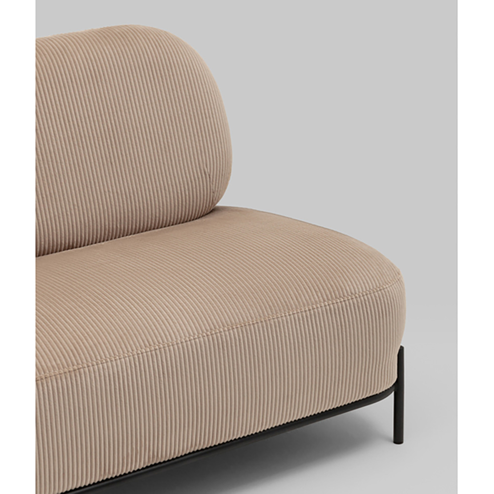 Диван Стоун велюр рельефный бежевый