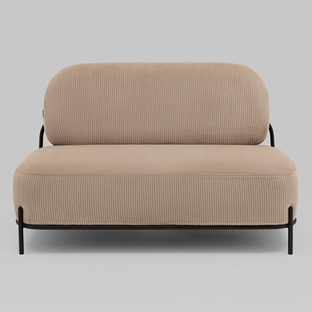 Диван Стоун велюр рельефный бежевый