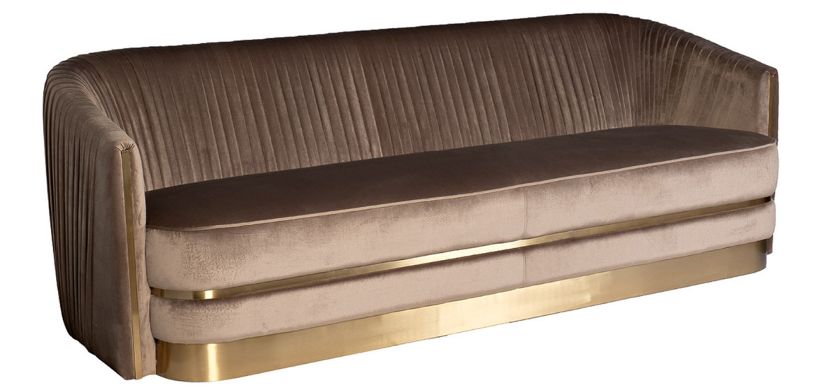 Диван трехместный велюр Bolger sofa three-seater velvet