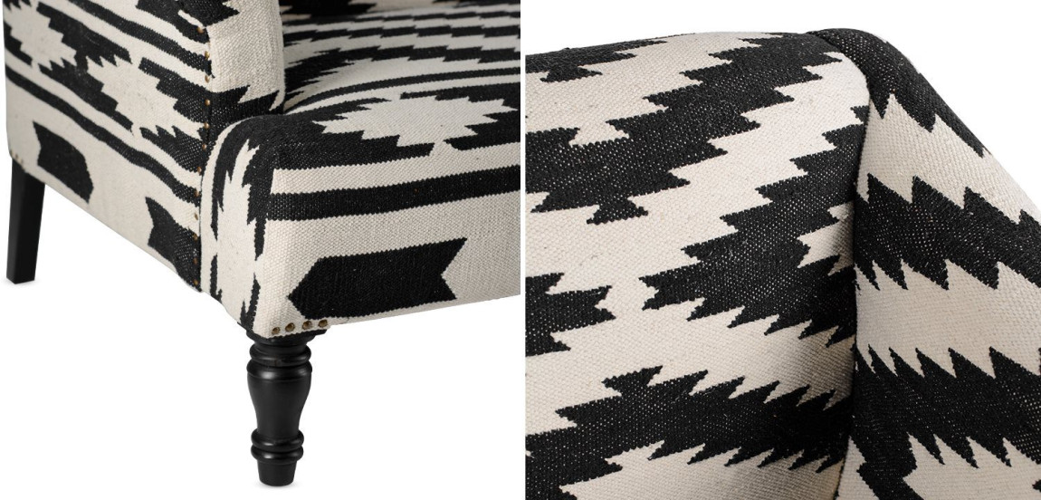 Диван Черно-Белый Келим KELIM Sofa