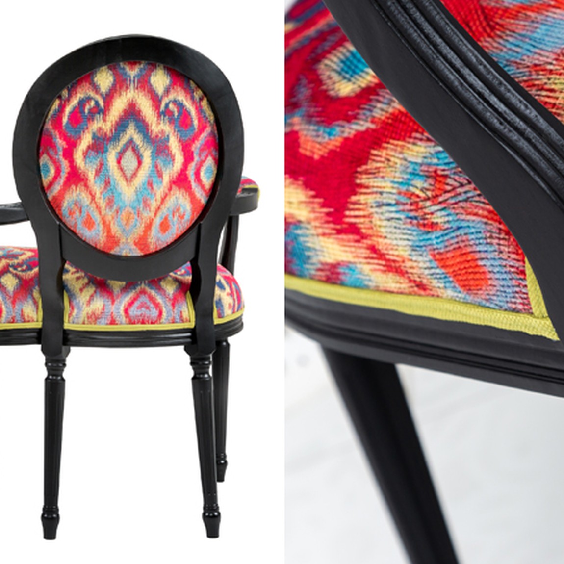 Диванетка Ikat Pattern Черная