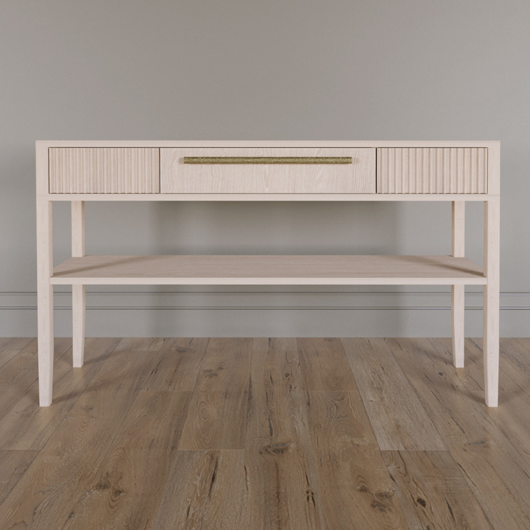 Дизайнерская Консоль с полкой и ящиком Primo Светлый дуб