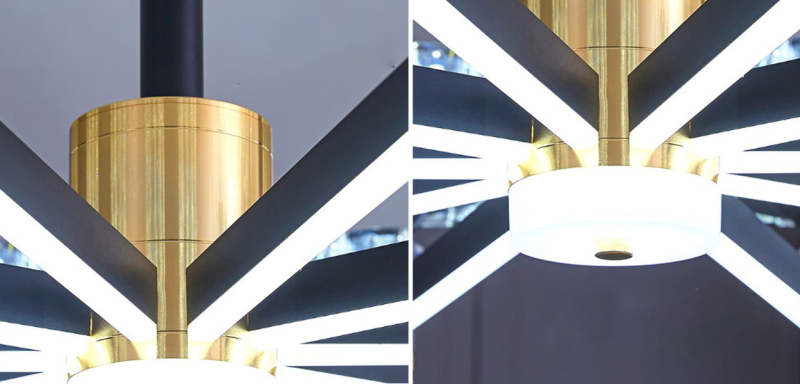 Дизайнерская Люстра 10 хрустальных плафонов Crystal Shades Chandelier