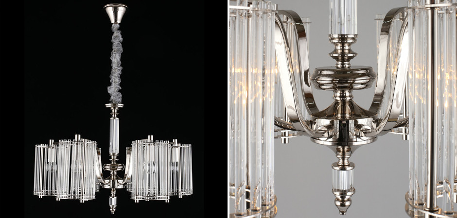 Дизайнерская люстра Barrel Хром