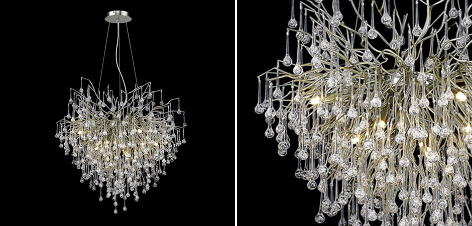 Дизайнерская люстра Freezing Rain Small Никель