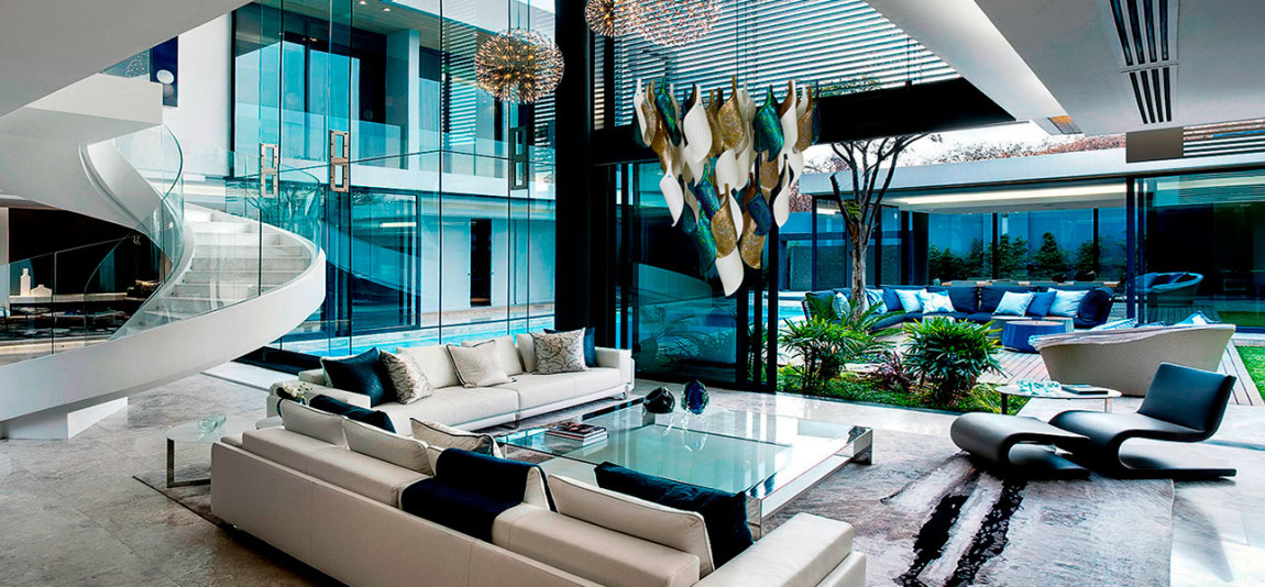 Дизайнерская люстра Turquoise Flower Petals высота 70 см