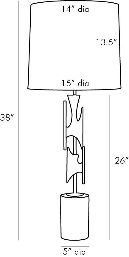 Дизайнерская настольная лампа ASLAN LAMP