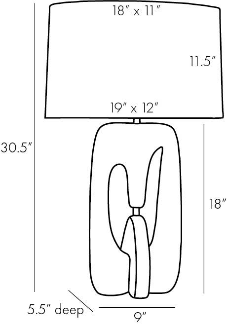 Дизайнерская настольная лампа HARLEEN LAMP