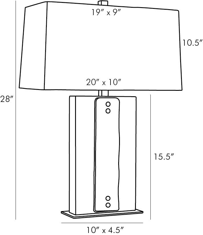 Дизайнерская настольная лампа URIAH LAMP