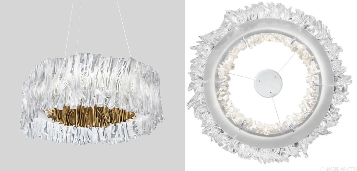 Дизайнерская Плиссированная люстра Pleated Chandelier