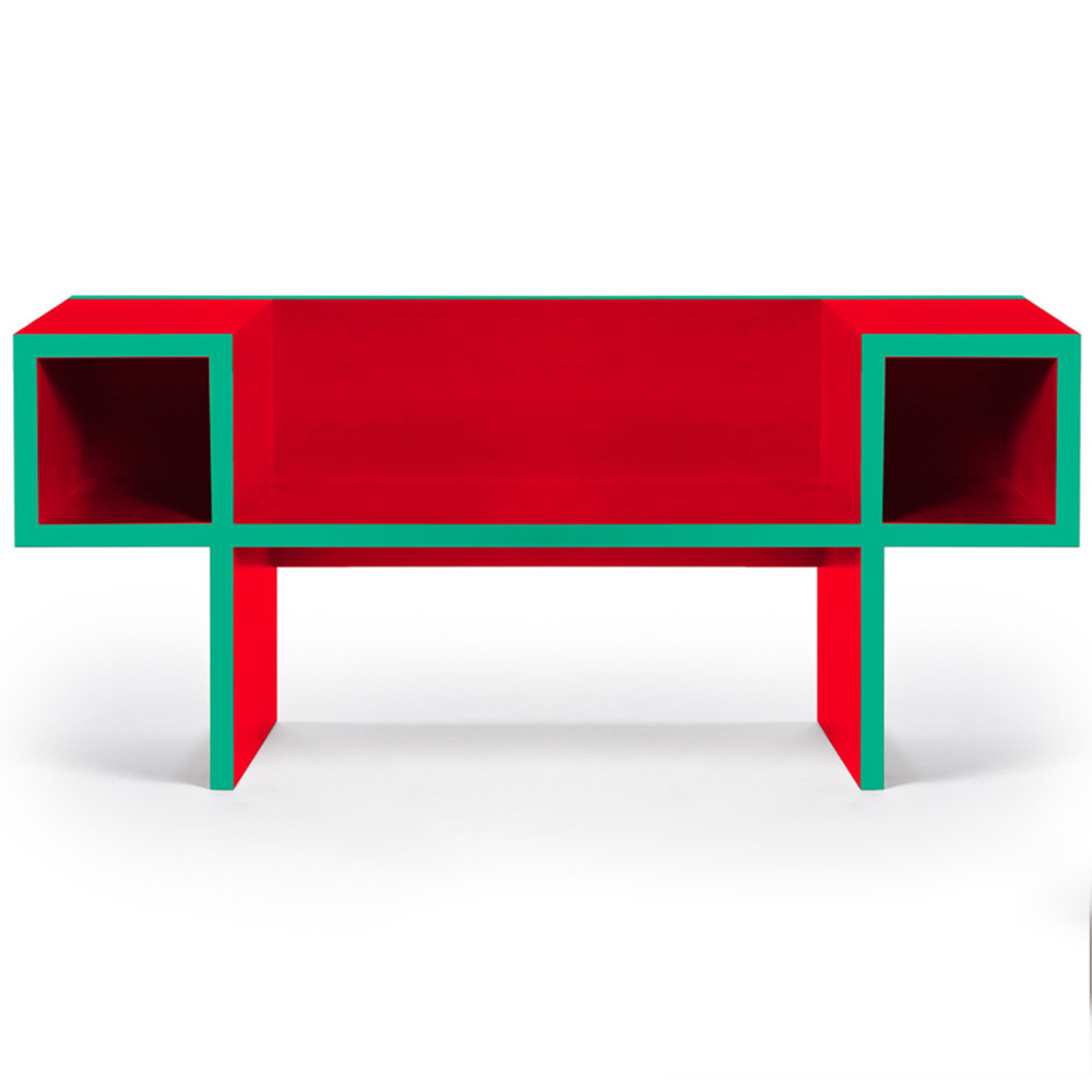 Дизайнерская разноцветная скамья Canton Bench