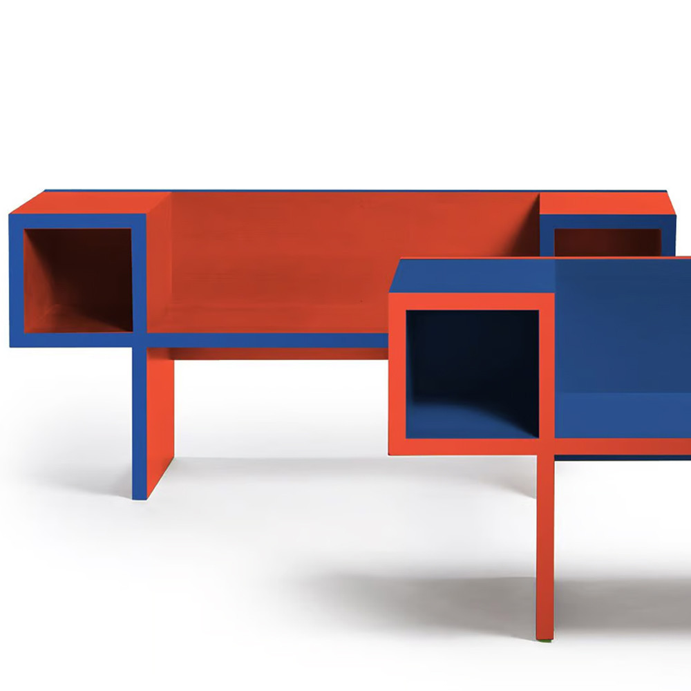 Дизайнерская разноцветная скамья Canton Bench