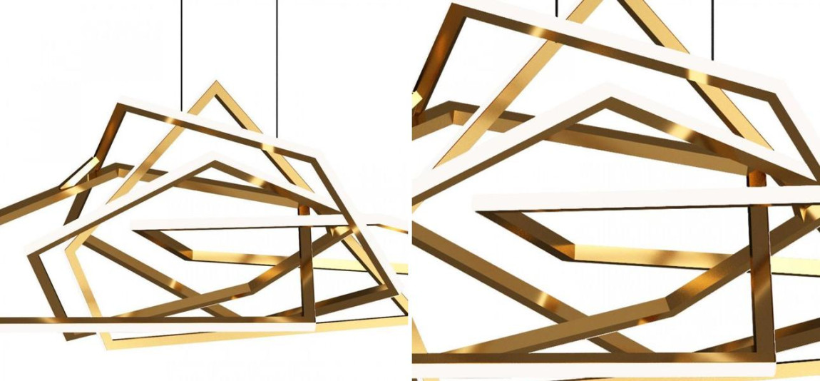 Дизайнерская Светодиодная Люстра Flight Gold by Niamh Barry