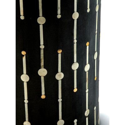 Дизайнерские приставной столик с инкрустацией Mandika Bone Inlay Stool
