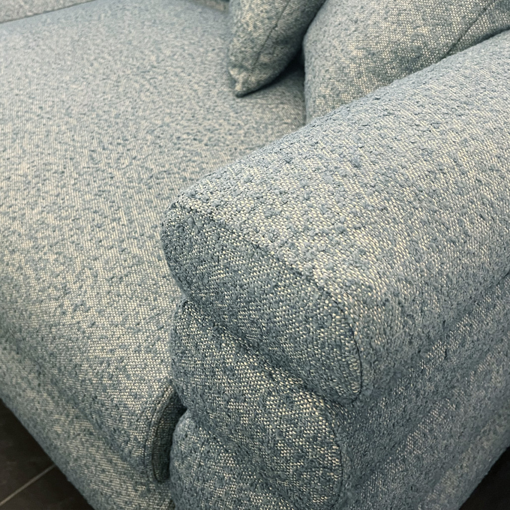 Дизайнерский Диван Lancaster Серо-голубое букле