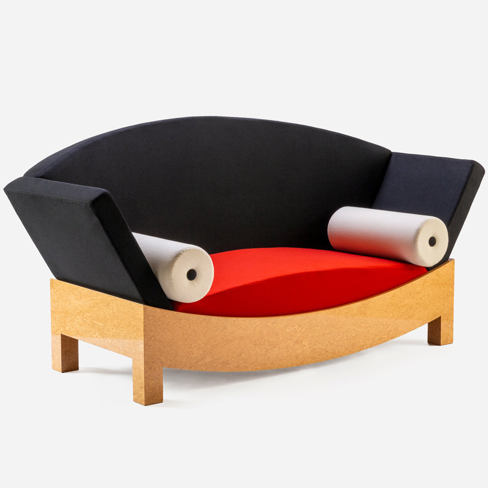 Дизайнерский диван с двумя подушками-валиками Poltronova Mitzi Sofa