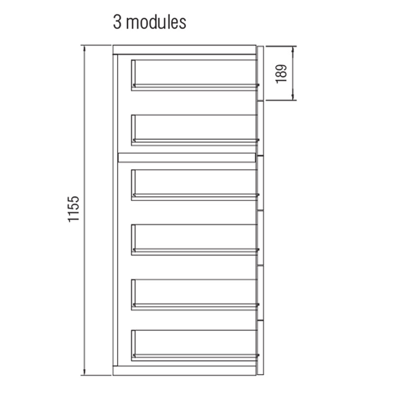 Дизайнерский длинный буфет 505 UP SIDEBOARD