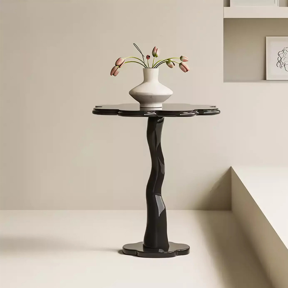 Дизайнерский журнальный стол в виде чёрного цветка Ludox