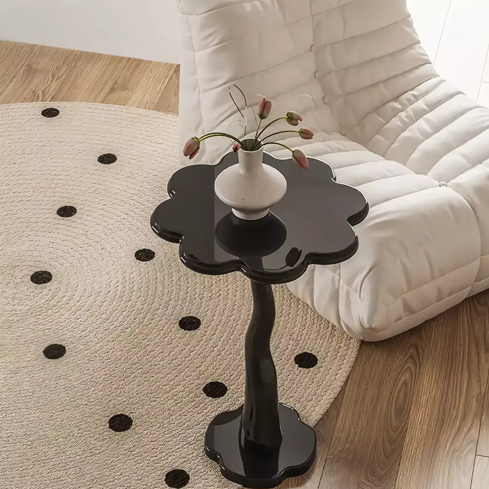 Дизайнерский журнальный стол в виде чёрного цветка Ludox