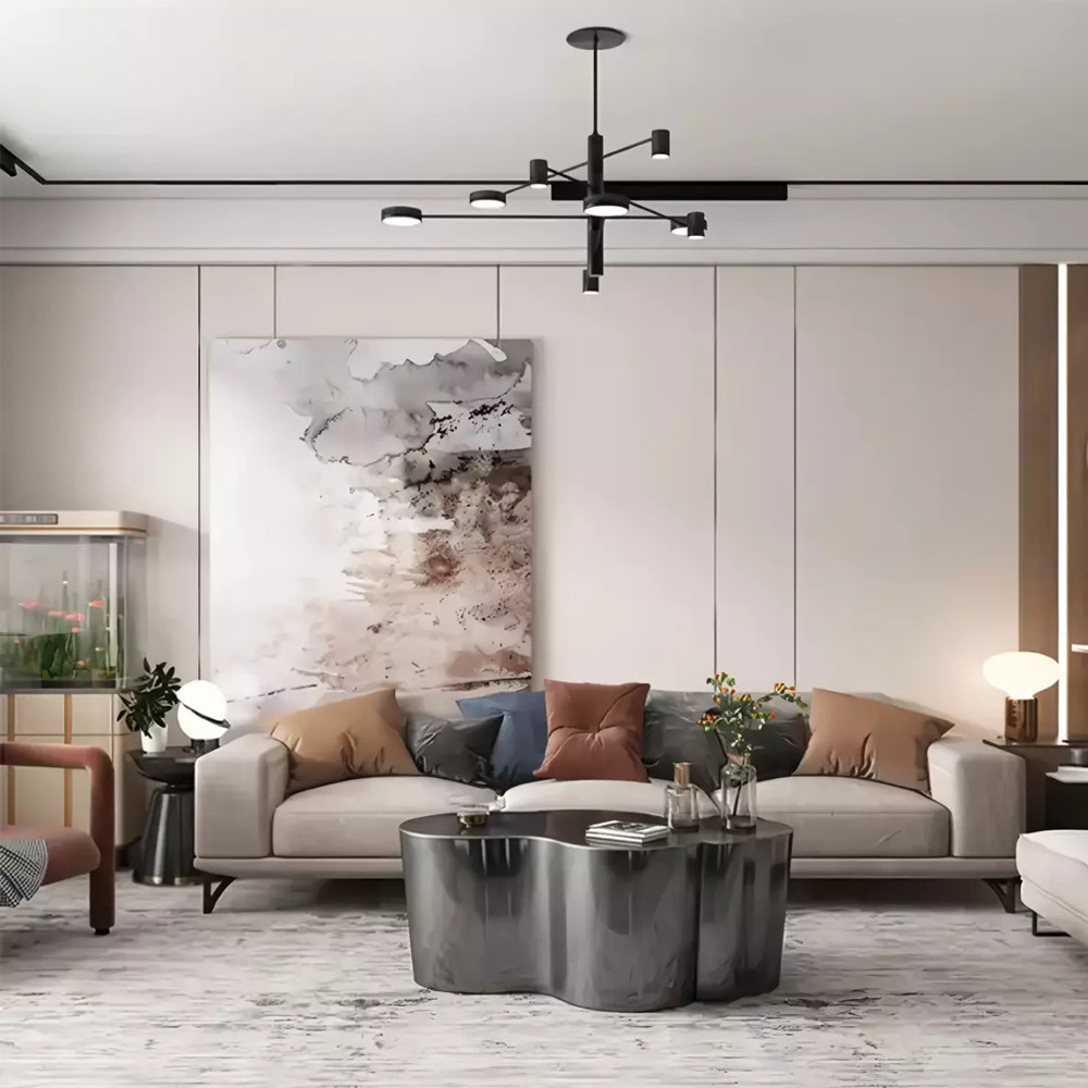 Дизайнерский журнальный стол зеркальный волнистой формы Gytep