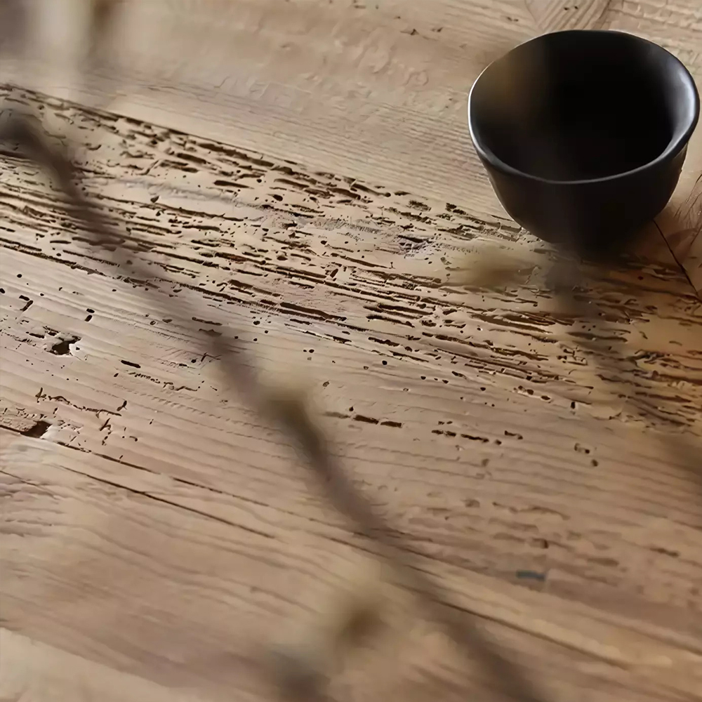 Дизайнерский журнальный стол квадратный с черным трапециевидным основанием Wokab