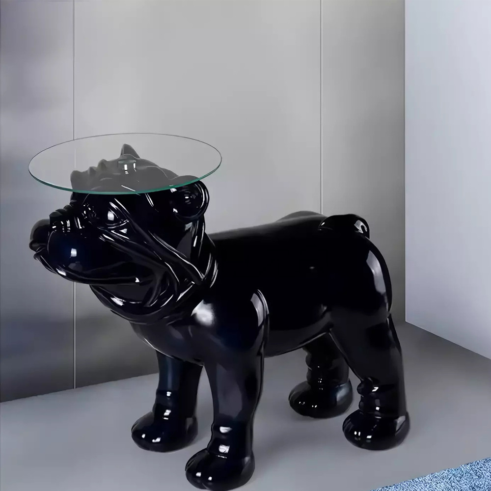 Дизайнерский журнальный стол с основанием в виде собаки Tufetic