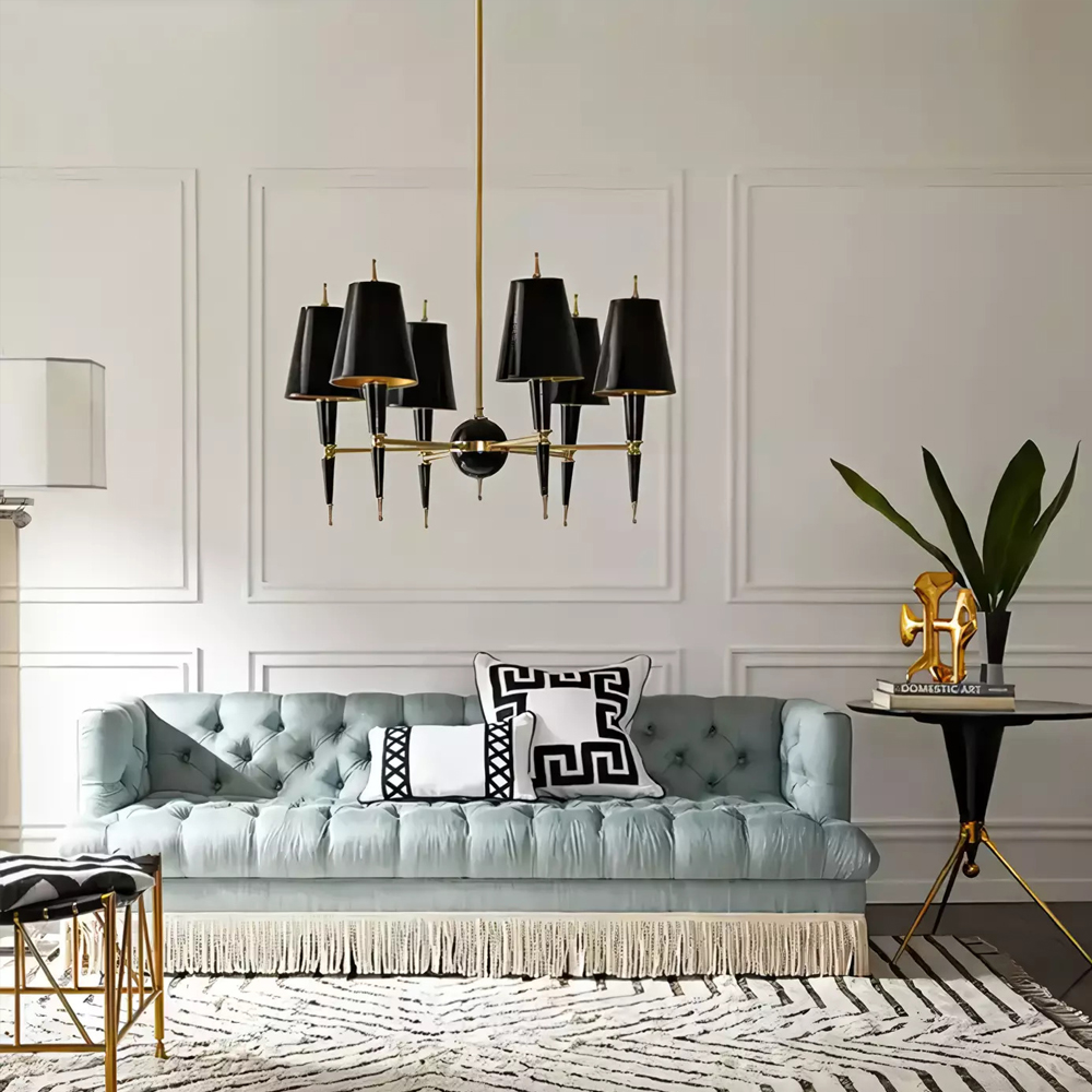 Дизайнерский журнальный столик с круглой столешницей на золотых ножках Risenbix