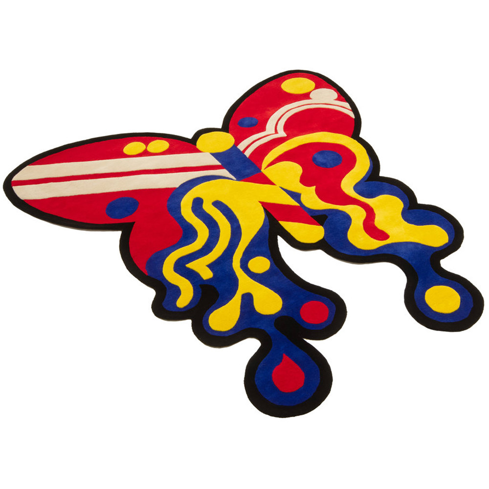 Дизайнерский ковер в виде бабочки Poltronova Tappeto Farfalla Rug