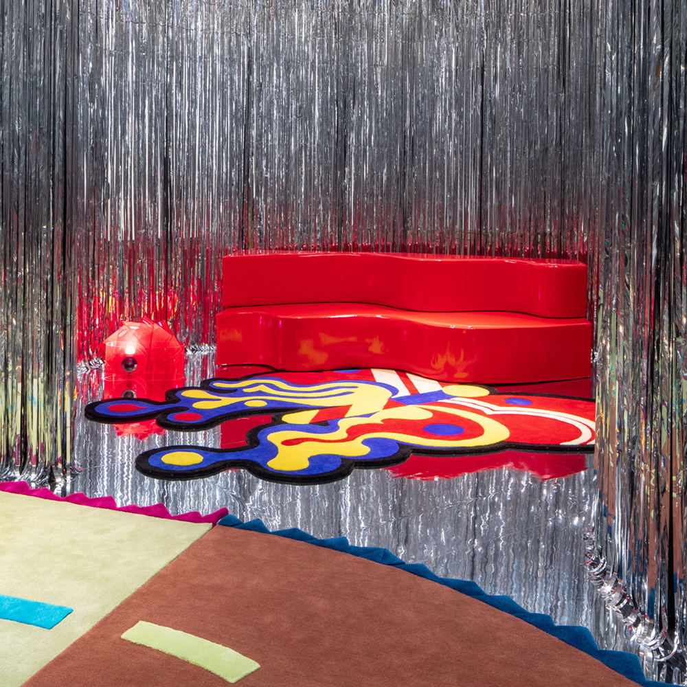 Дизайнерский ковер в виде бабочки Poltronova Tappeto Farfalla Rug