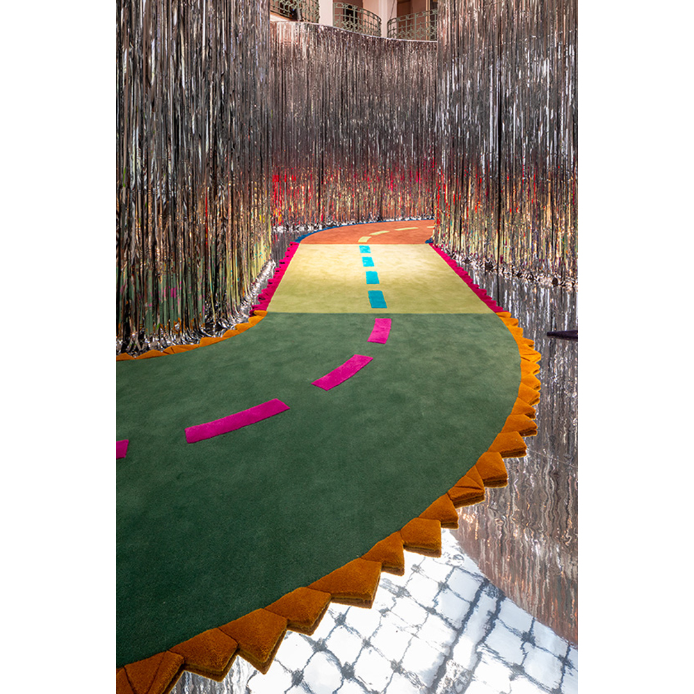 Дизайнерский ковер с изображением дороги Poltronova Autostrada Rug