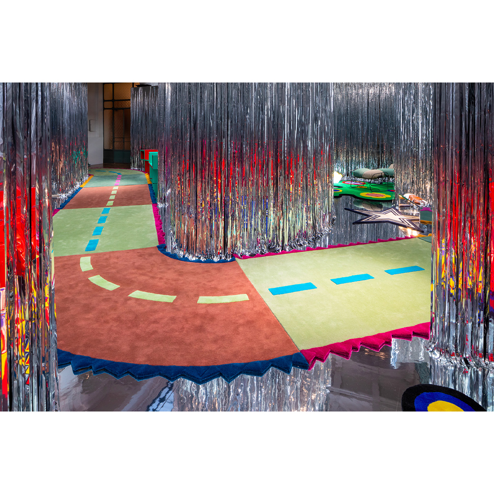 Дизайнерский ковер с изображением дороги Poltronova Autostrada Rug