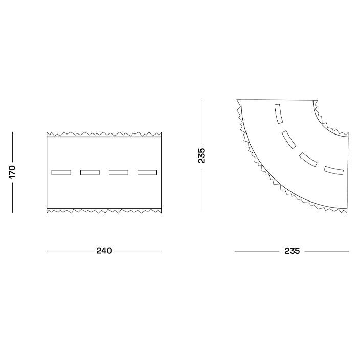 Дизайнерский ковер с изображением дороги Poltronova Autostrada Rug
