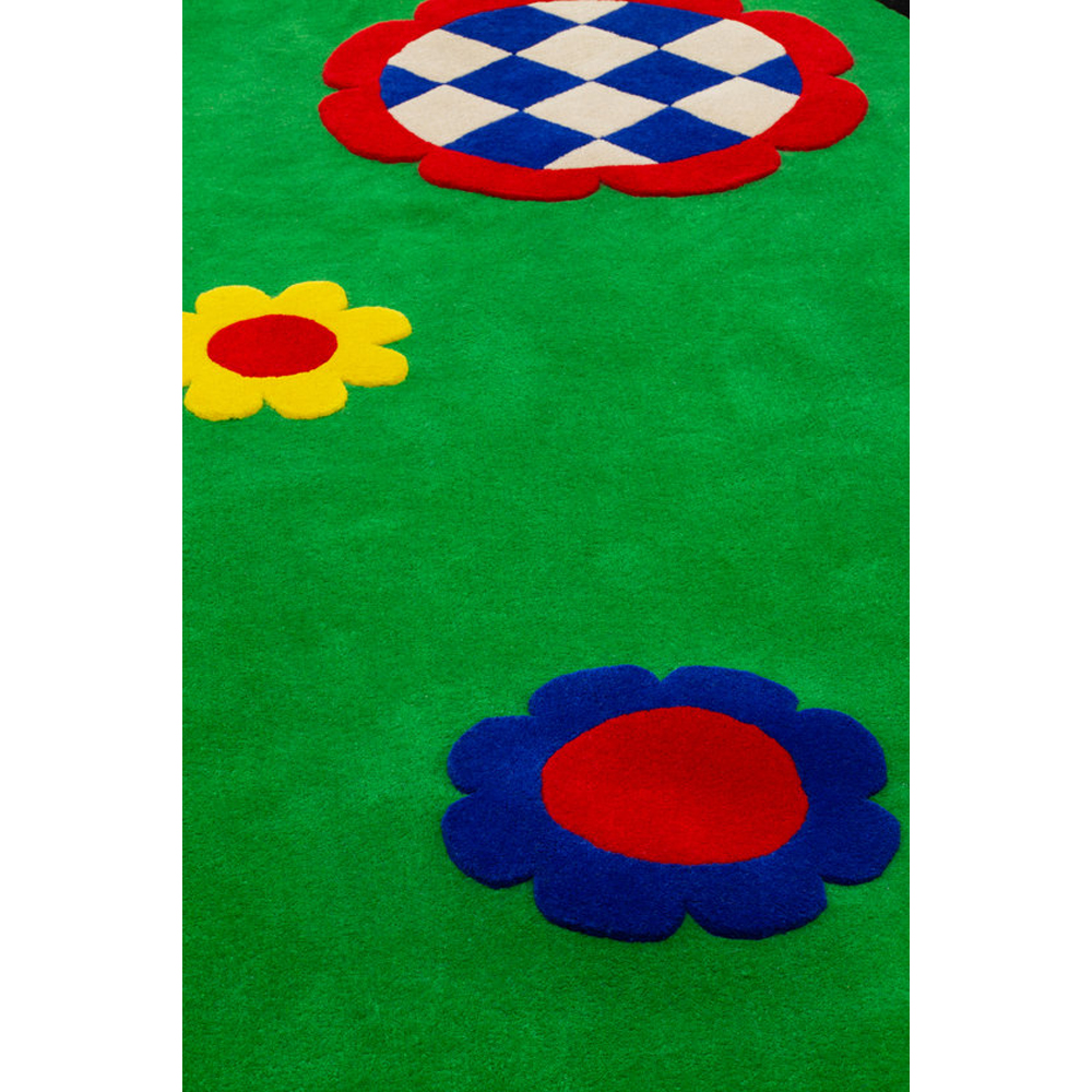 Дизайнерский ковер с цветами Poltronova Tappeto Prato Rug