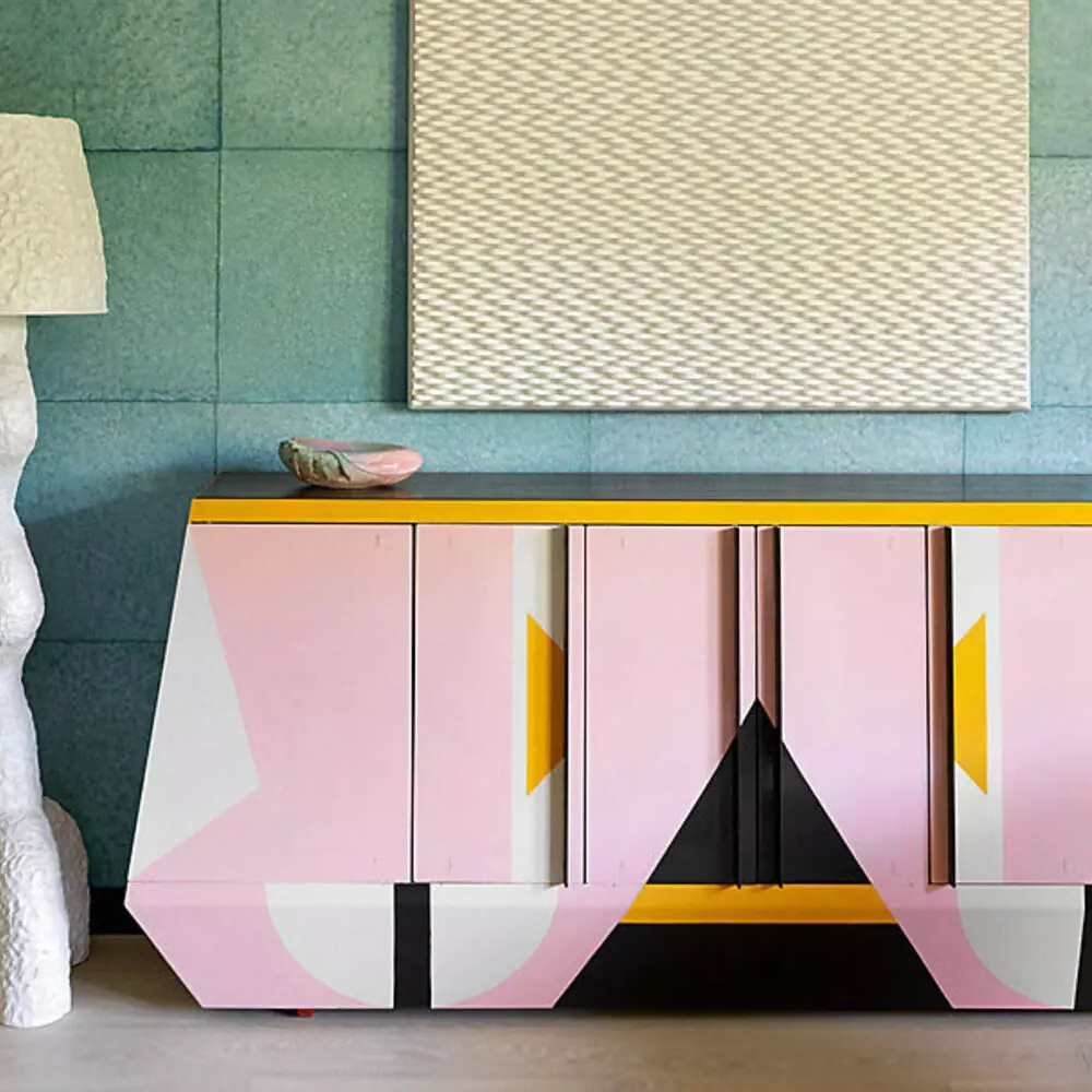 Дизайнерский комод с геометрическим рисунком Arredi
