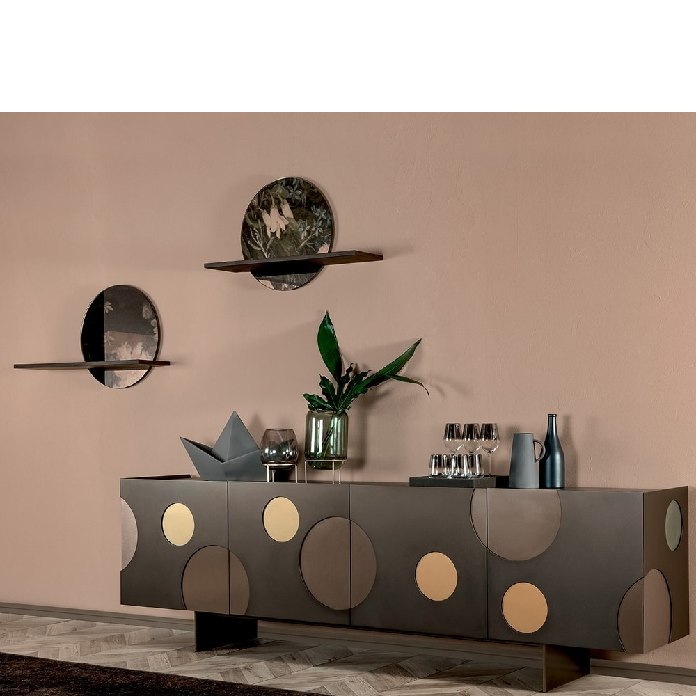 Дизайнерский комод с декором в виде круглых элементов на фасаде Matisse