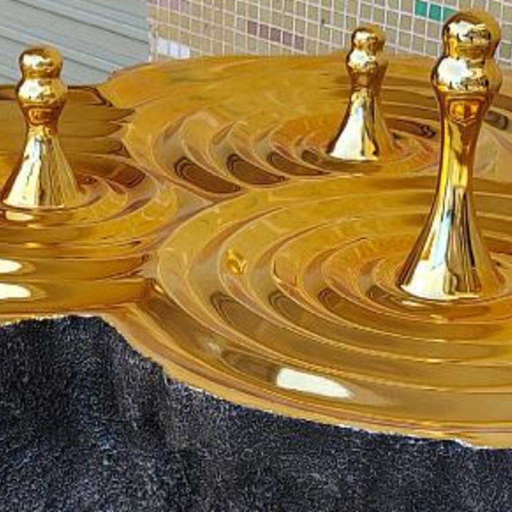 Дизайнерский Кофейный стол Golden Drops Coffee Table