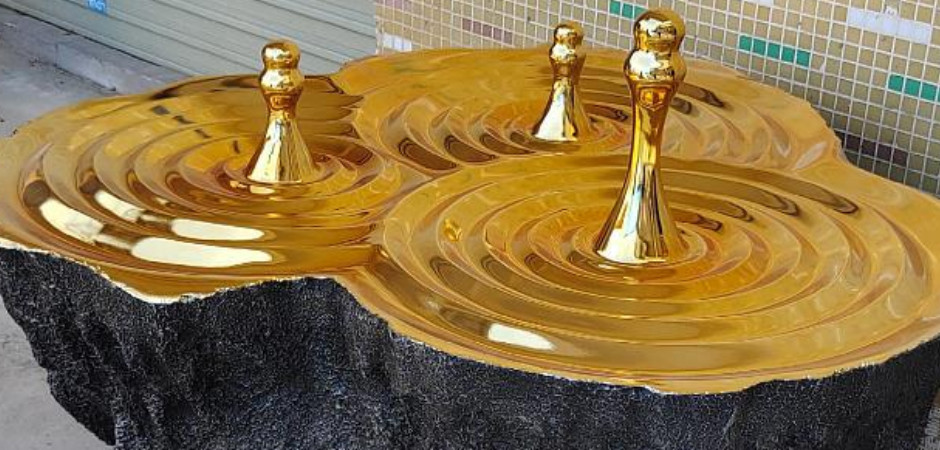 Дизайнерский Кофейный стол Golden Drops Coffee Table