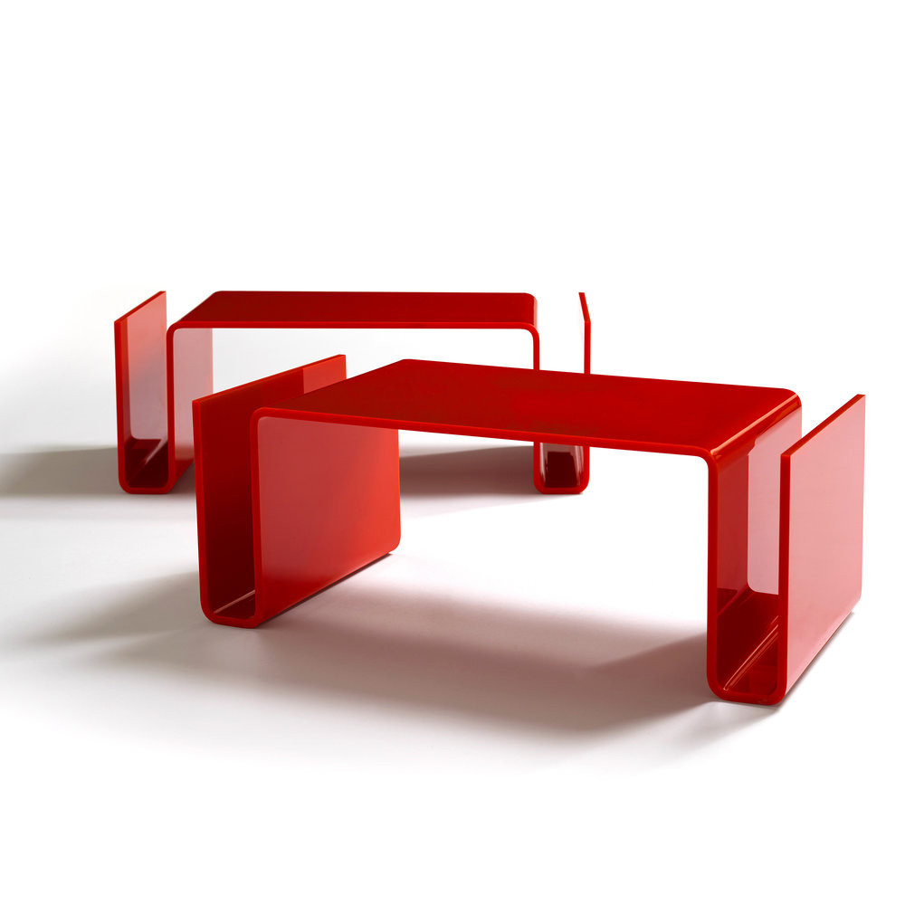Дизайнерский кофейный стол Poltronova T01 Red Coffee Table