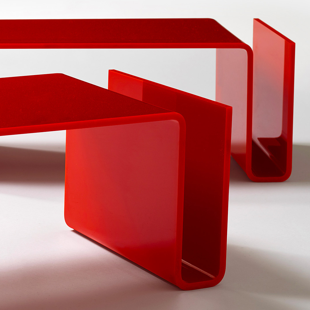 Дизайнерский кофейный стол Poltronova T01 Red Coffee Table